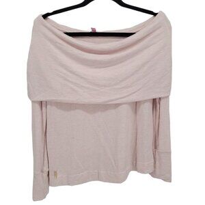 Lilly pulitzer Womens small pink Belinda pullover off shoulder long sleeve